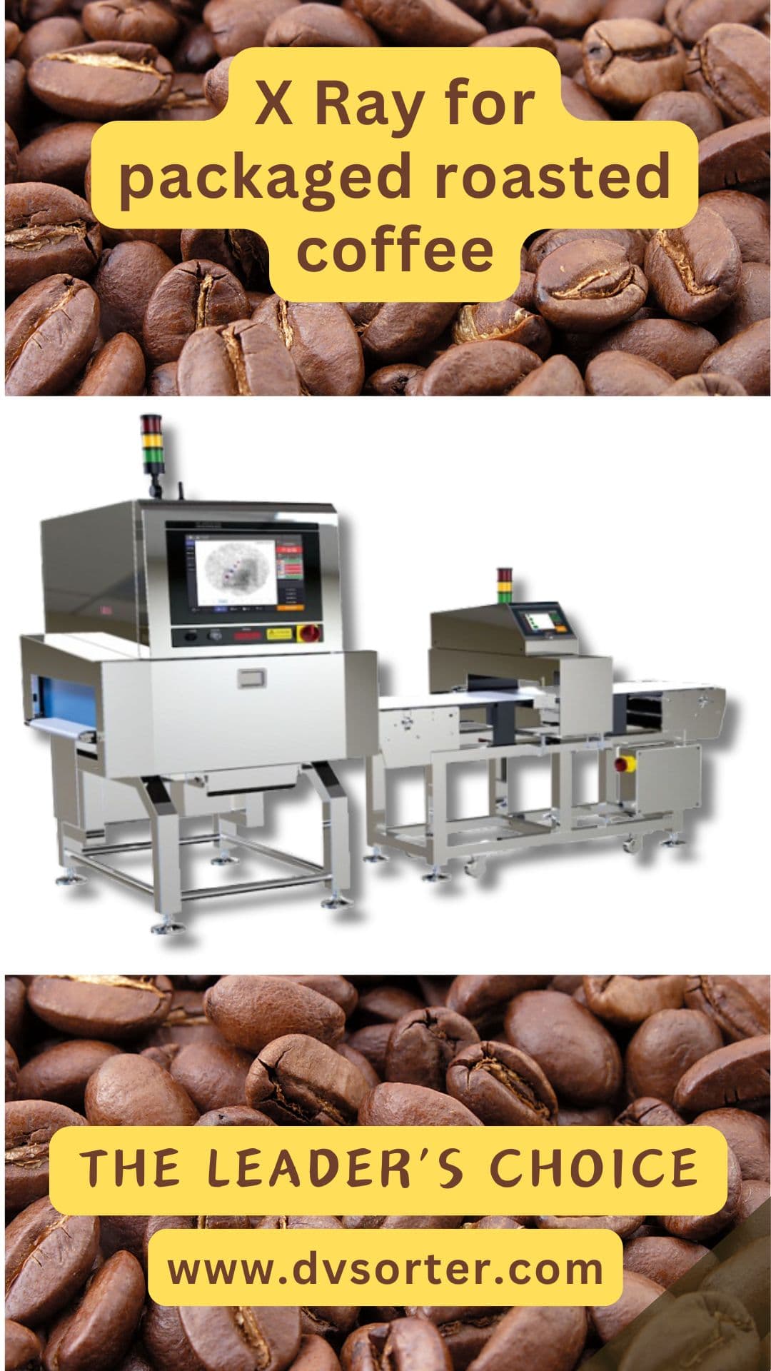 Packaged Roasted Coffee Inspection by X-ray Detector